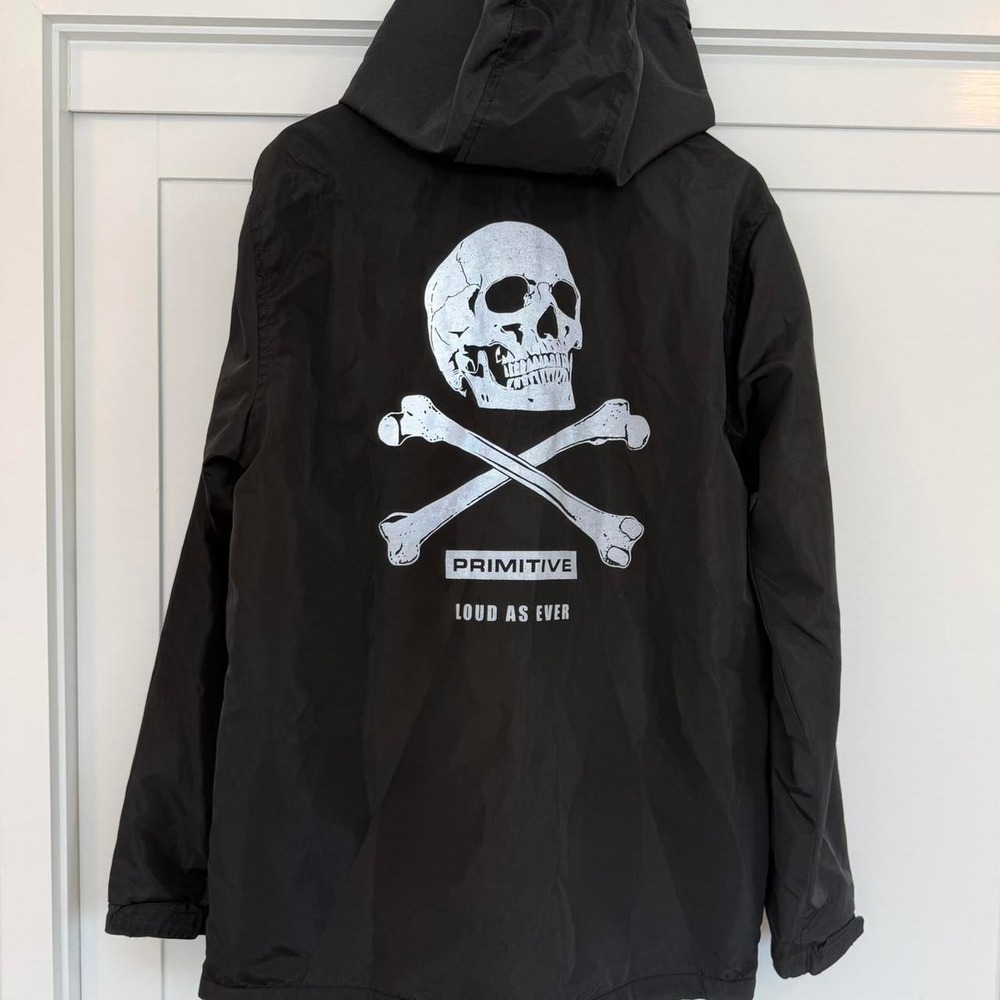 Primitive black windbreaker jacket - M